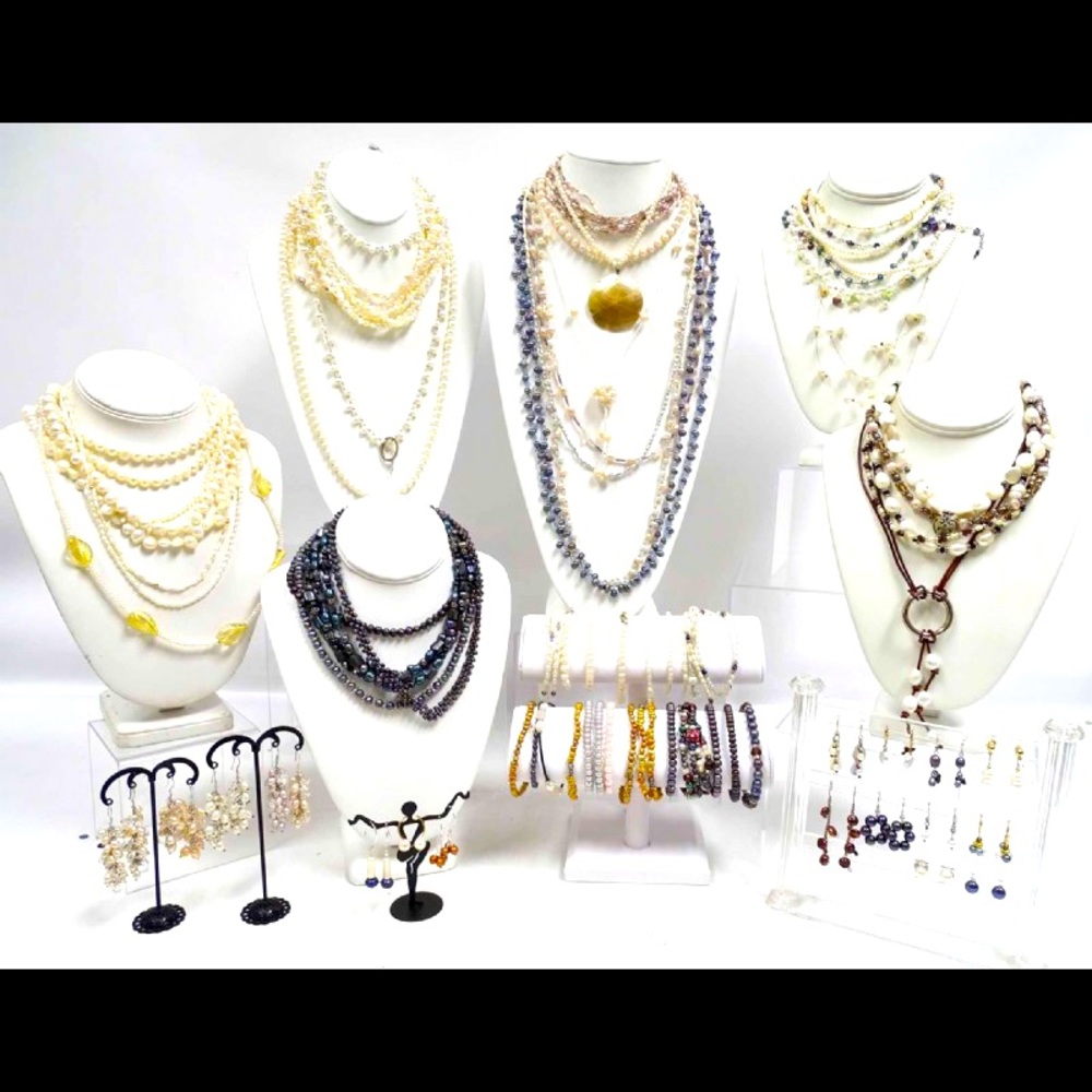 All real pearl jewelry.